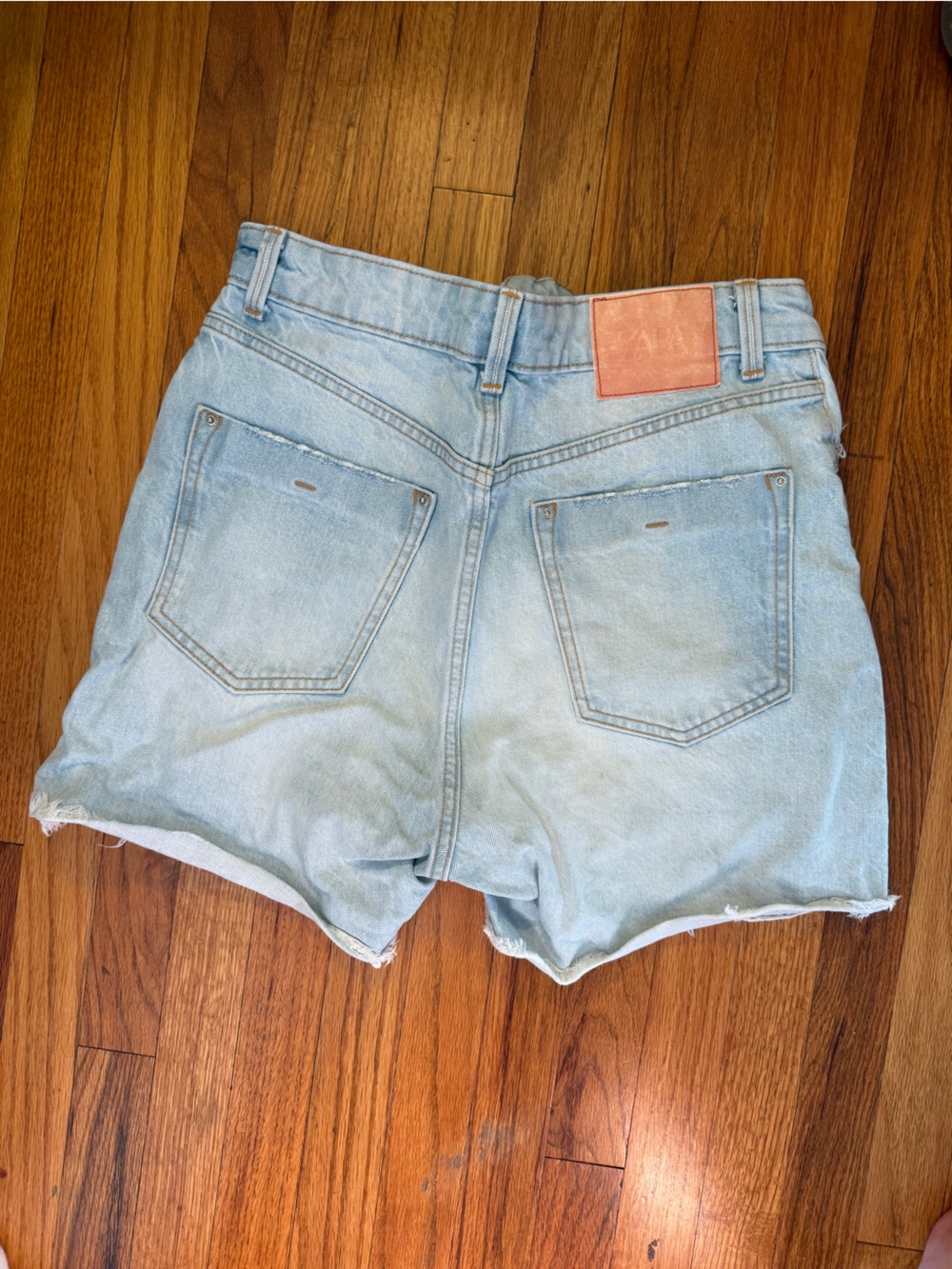 Zara Light Blue Denim Cutoff Shorts
